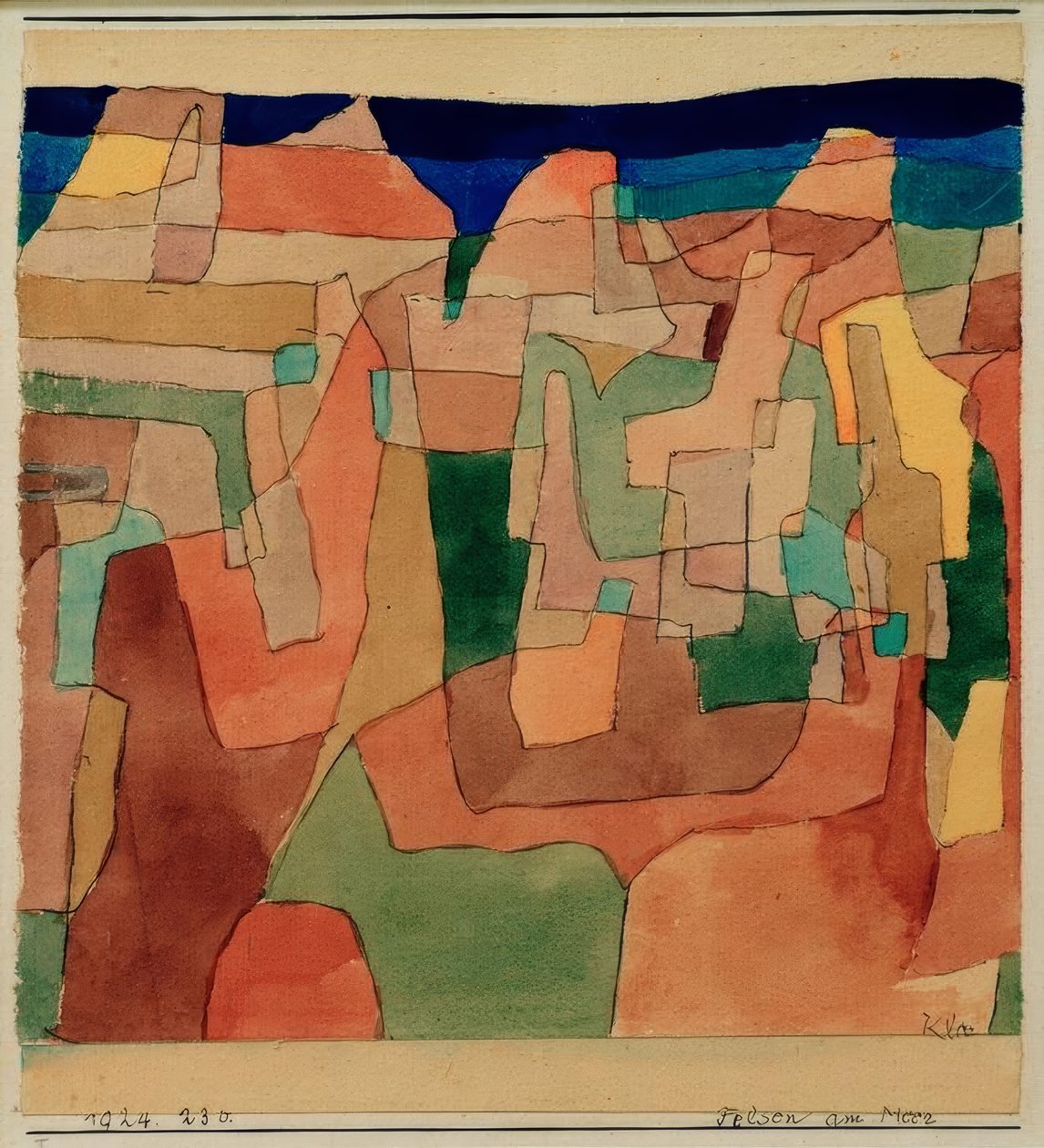 Sten ved havet af Paul Klee