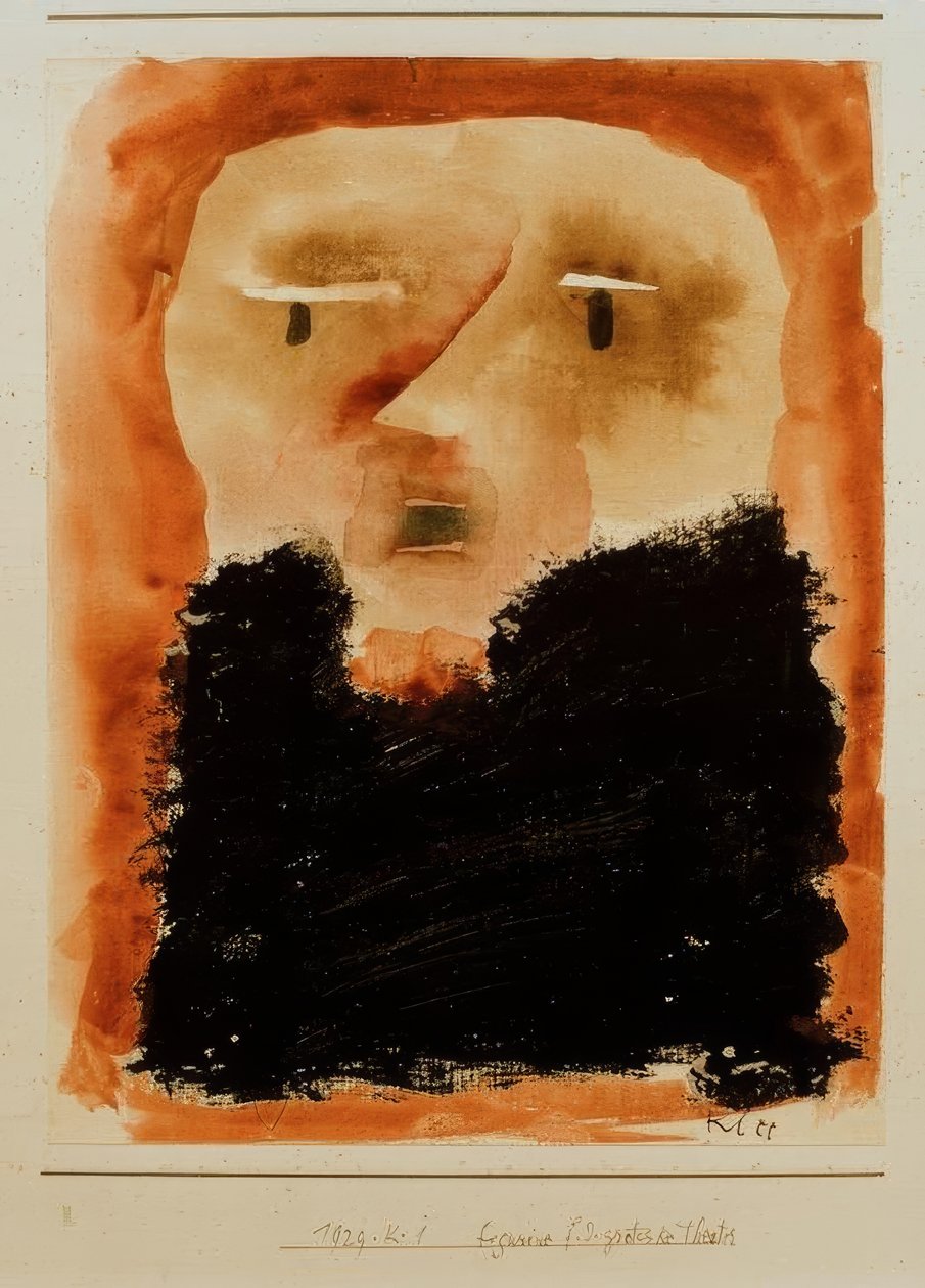 Figur til det groteske teater af Paul Klee