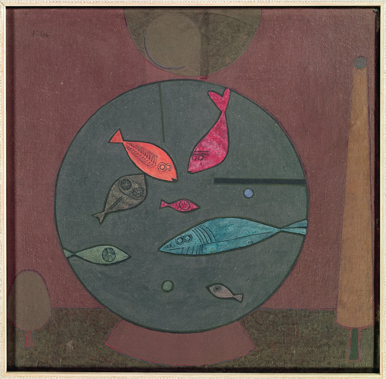 Fisk i en cirkel af Paul Klee