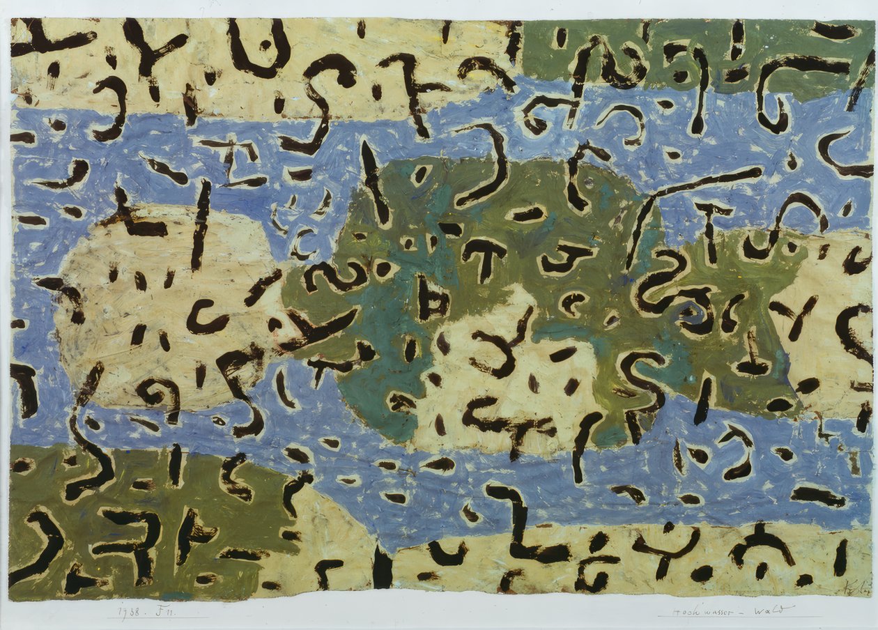 Oversvømmet skov af Paul Klee