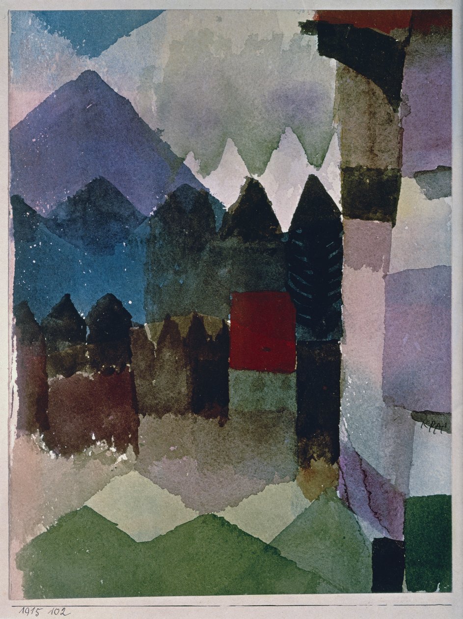 Fohn Wind i Franz Marcs Have af Paul Klee