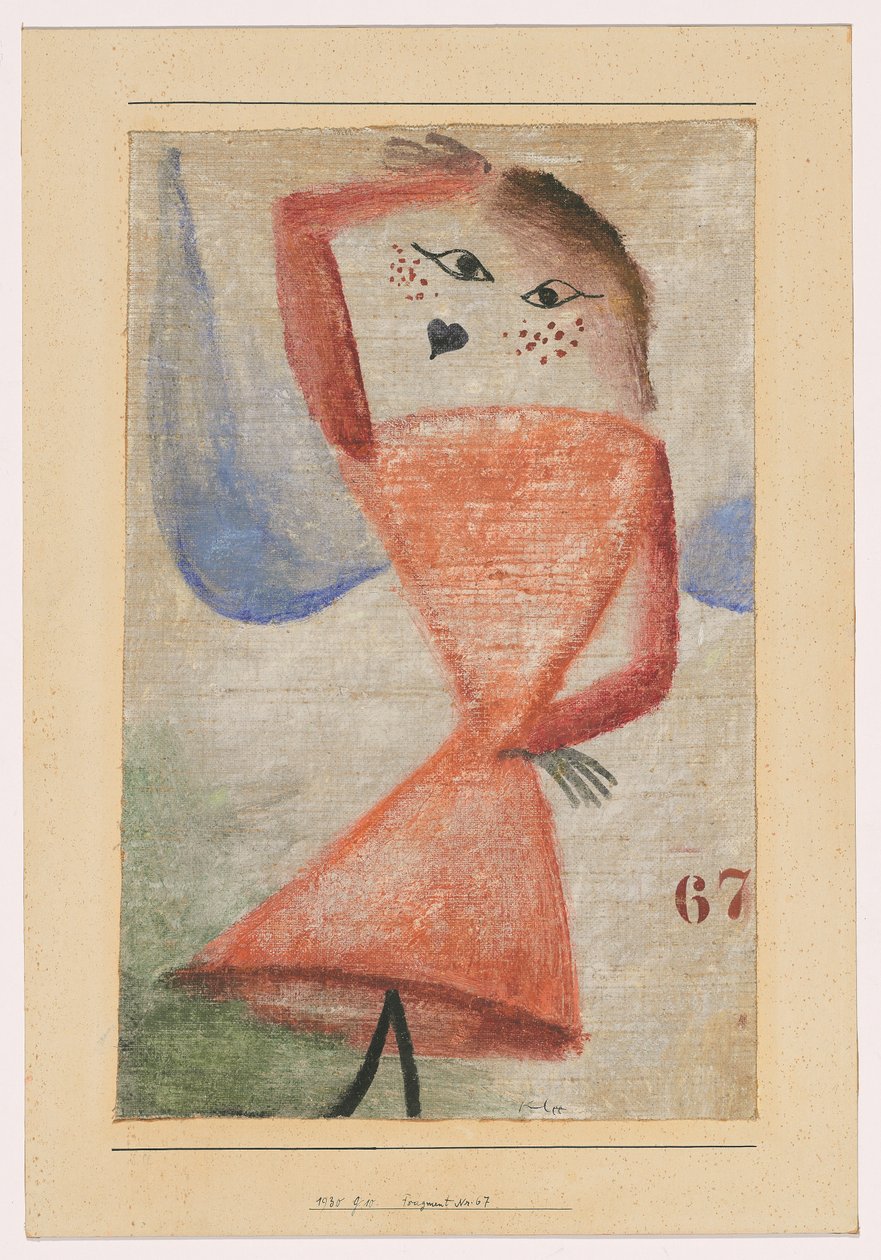 Fragment nr. 67 (Engel) af Paul Klee