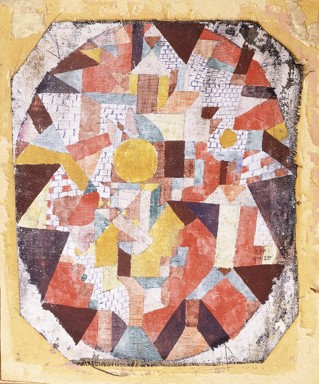 Fuldmåne inden for murværk af Paul Klee