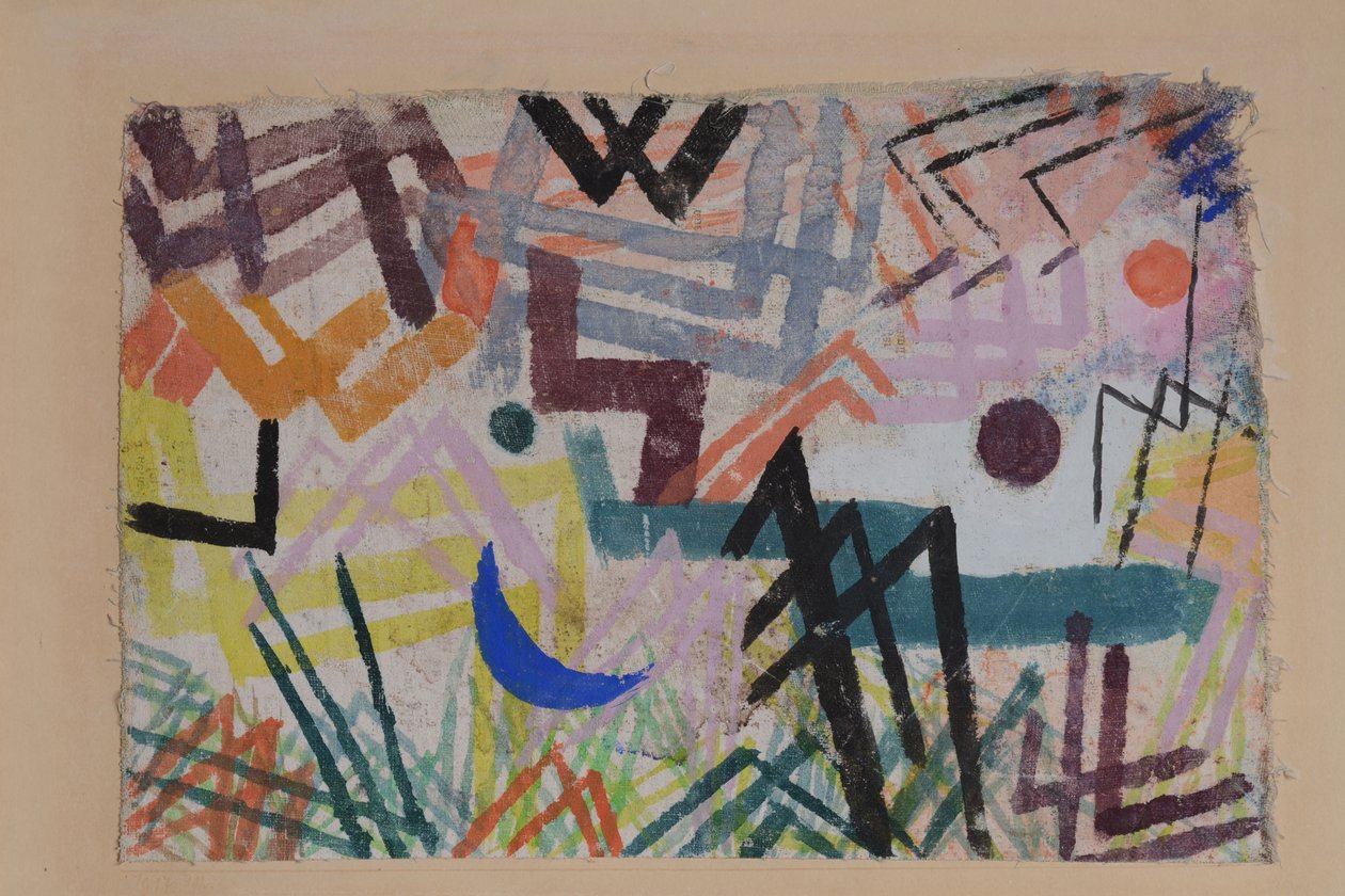 Spil om kræfterne i Lech Landscape, 1917. af Paul Klee