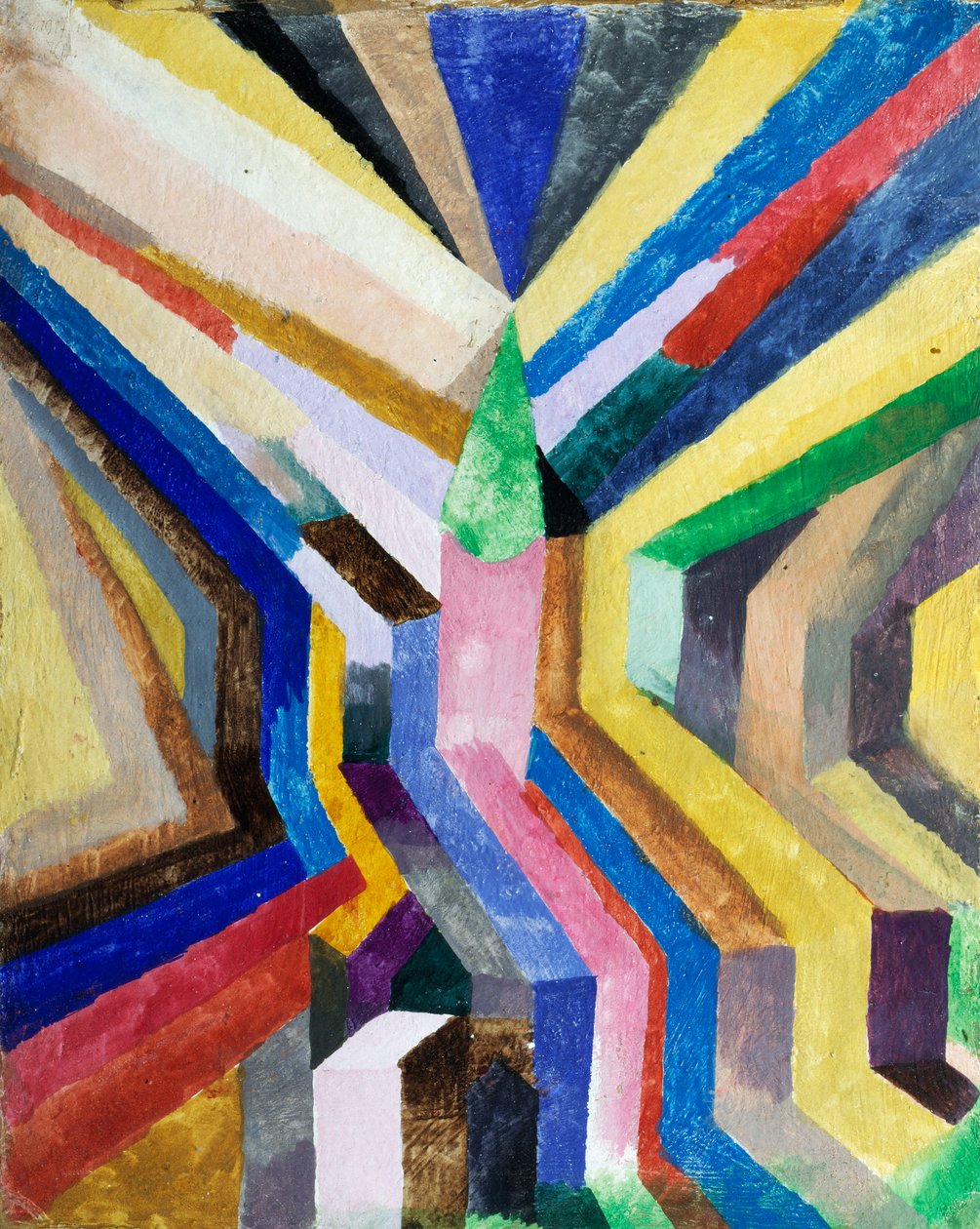 Grøn kirke og tårn af Paul Klee