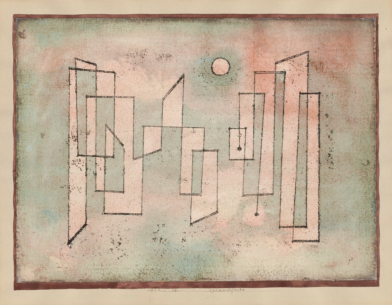 Grundfeste (Foundation) af Paul Klee