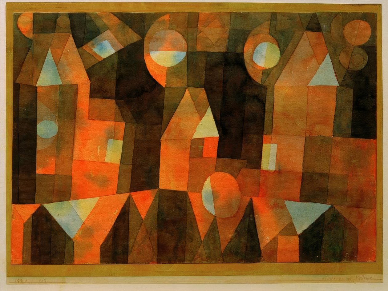 Huse på broen af Paul Klee