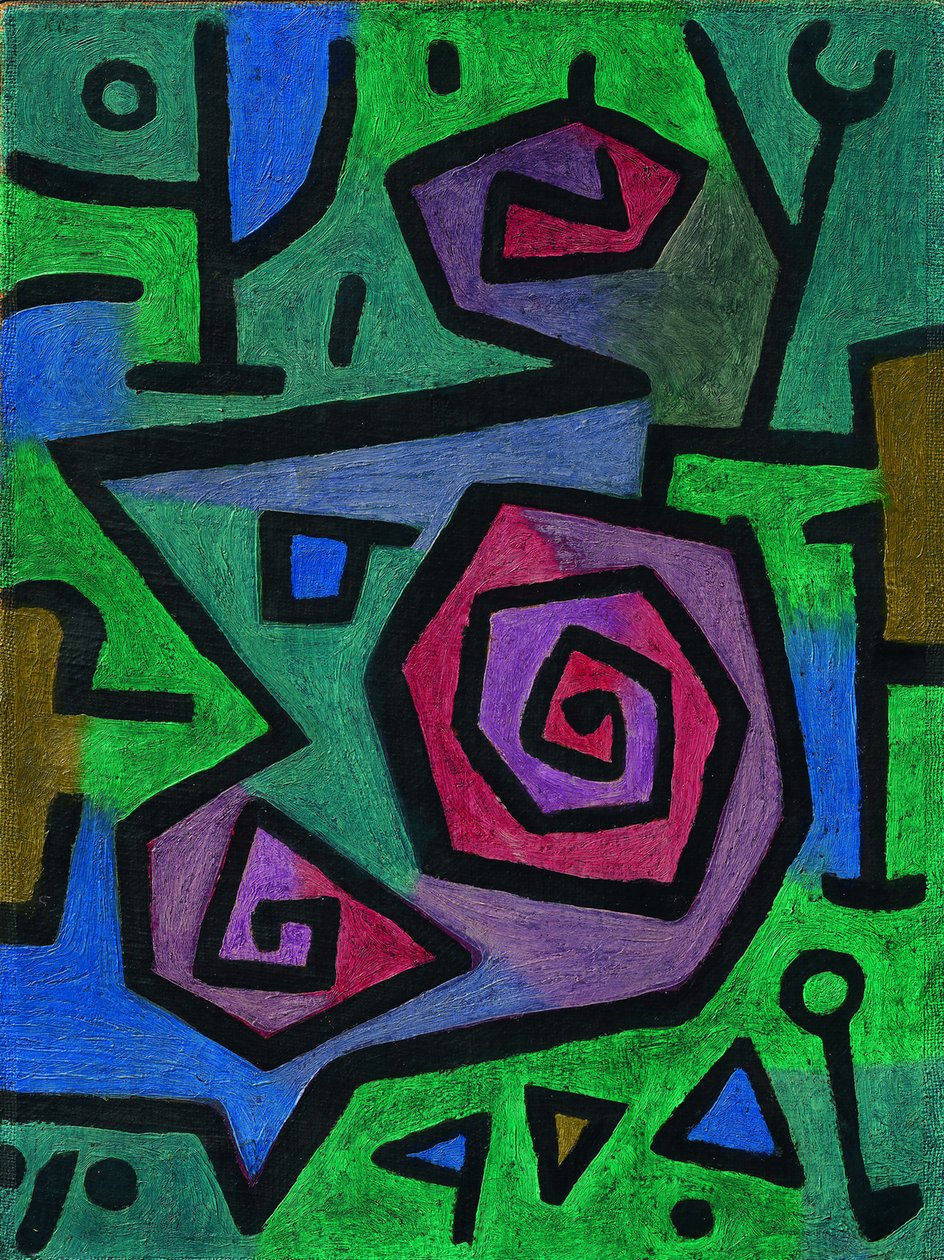 Heroiske roser, 1938 af Paul Klee