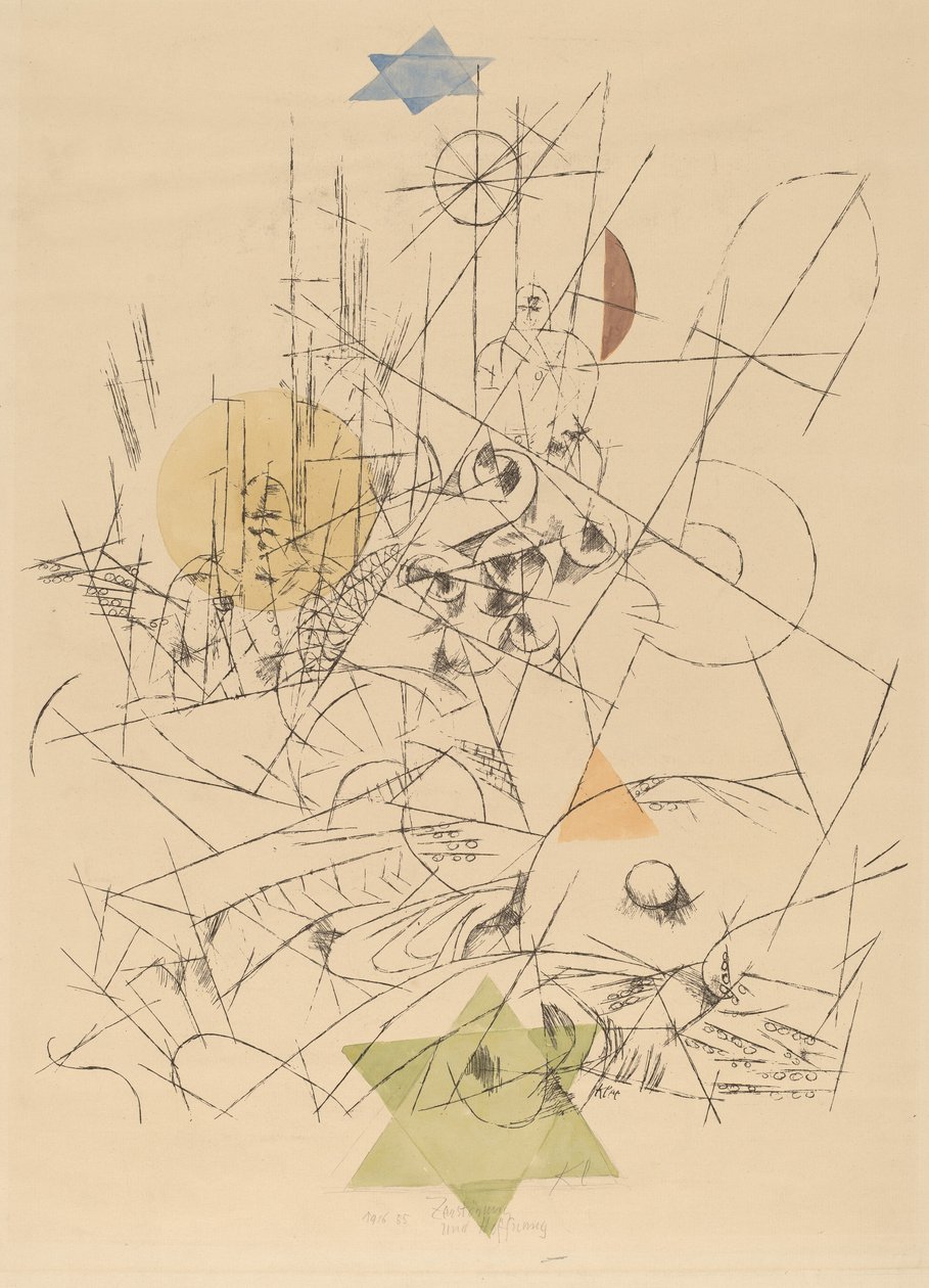 Hope and Destruction Destruction and Hope, 1916. af Paul Klee