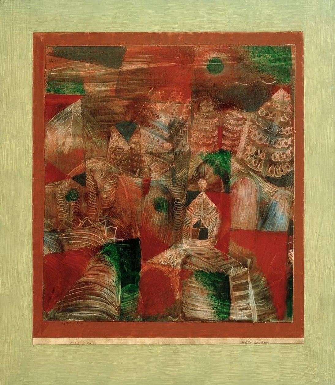 Hytte på bjerget af Paul Klee