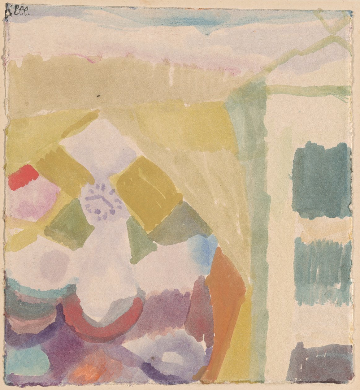 Interiør med uret af Paul Klee