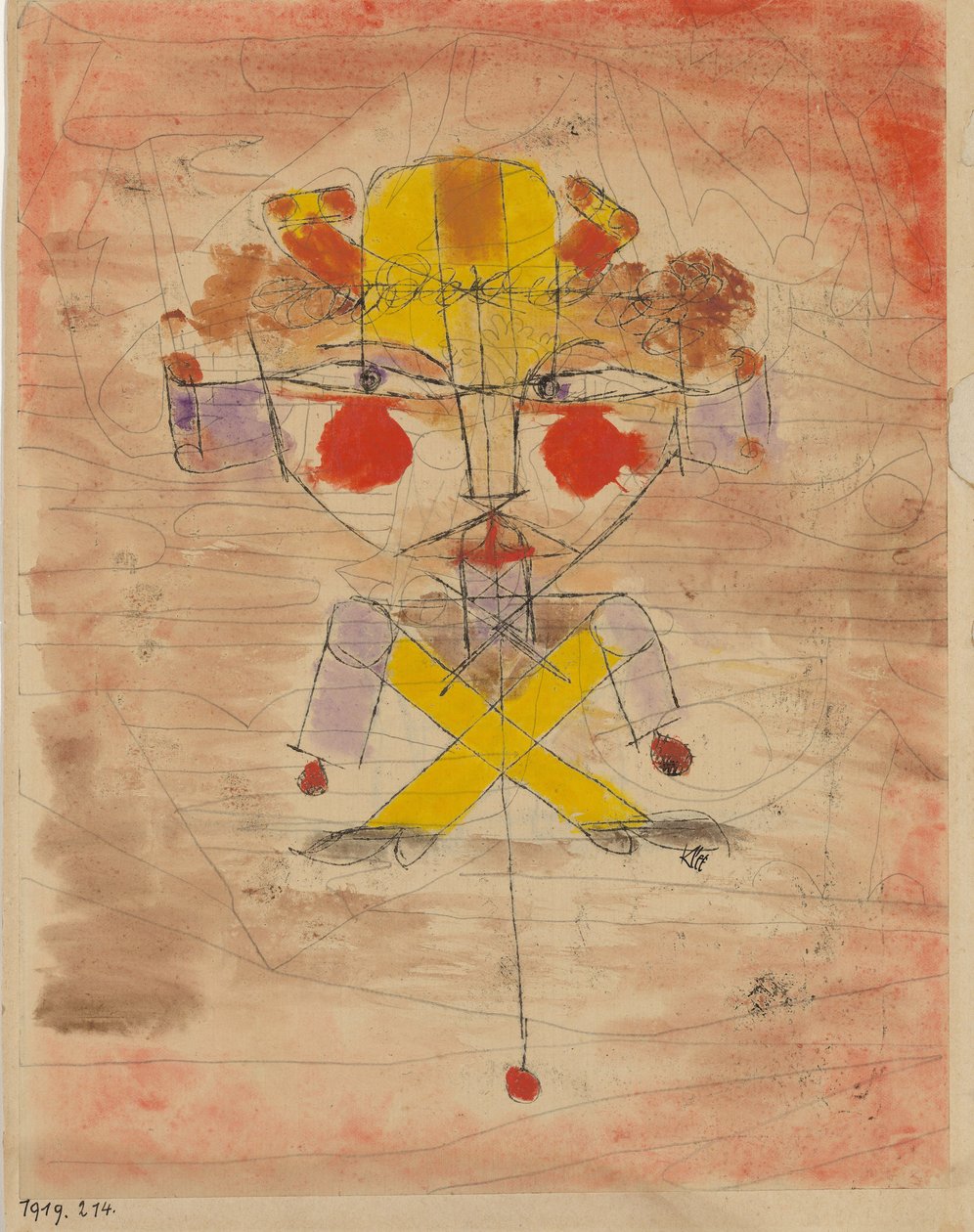 Jumping Jack, 1919. af Paul Klee