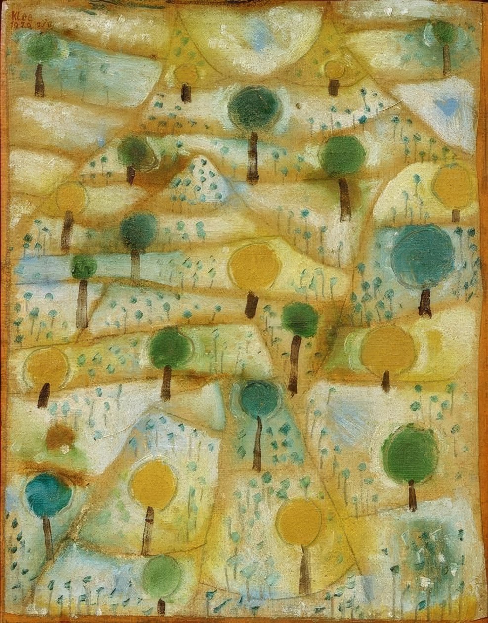 Lille rytmisk landskab af Paul Klee