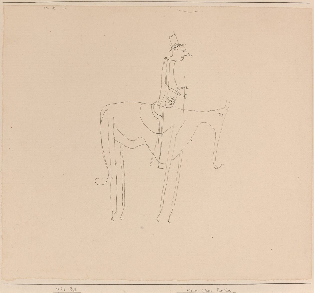 Strange Rider (Comic Rider) af Paul Klee