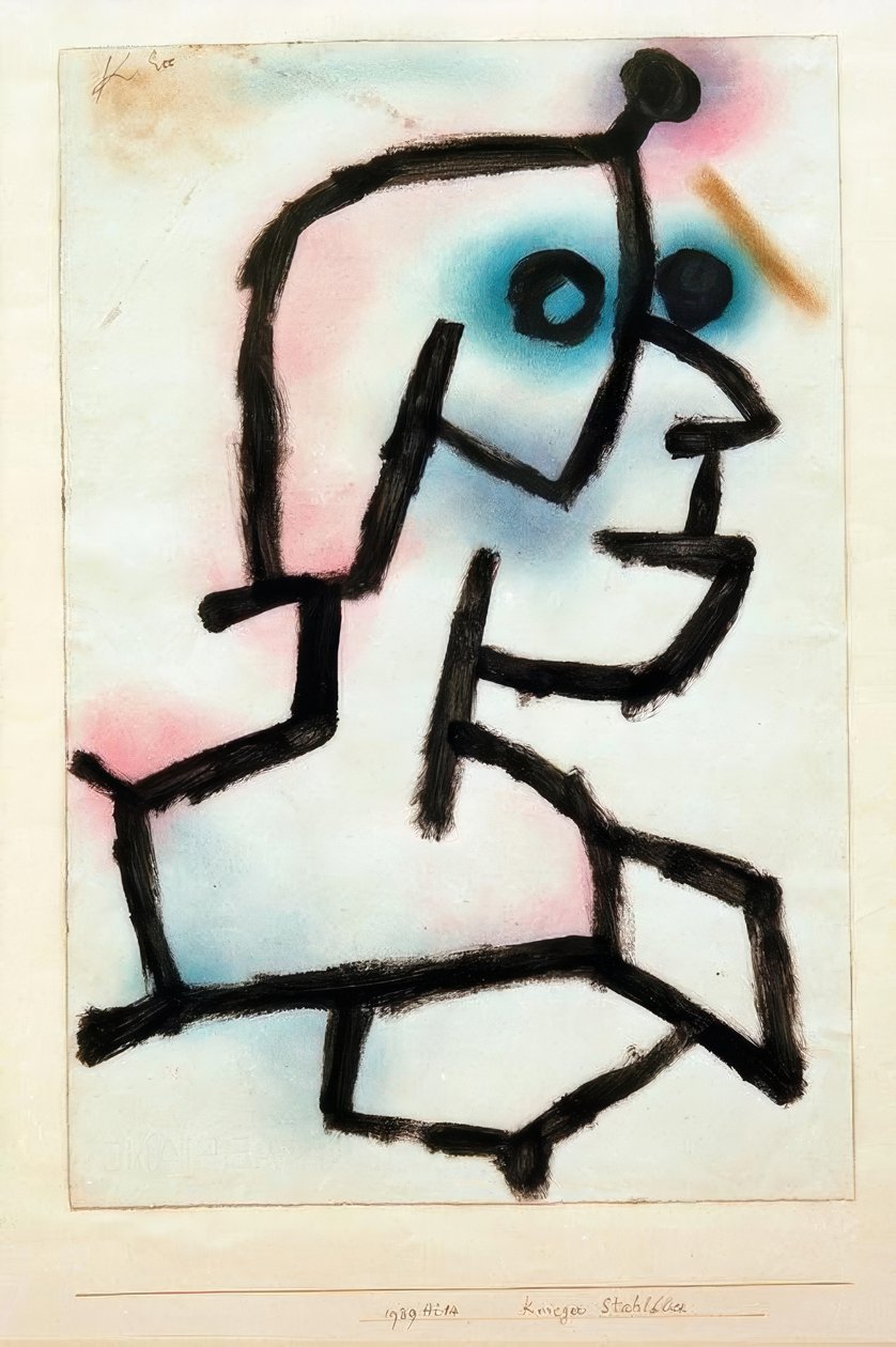 Warrior ståløjne af Paul Klee