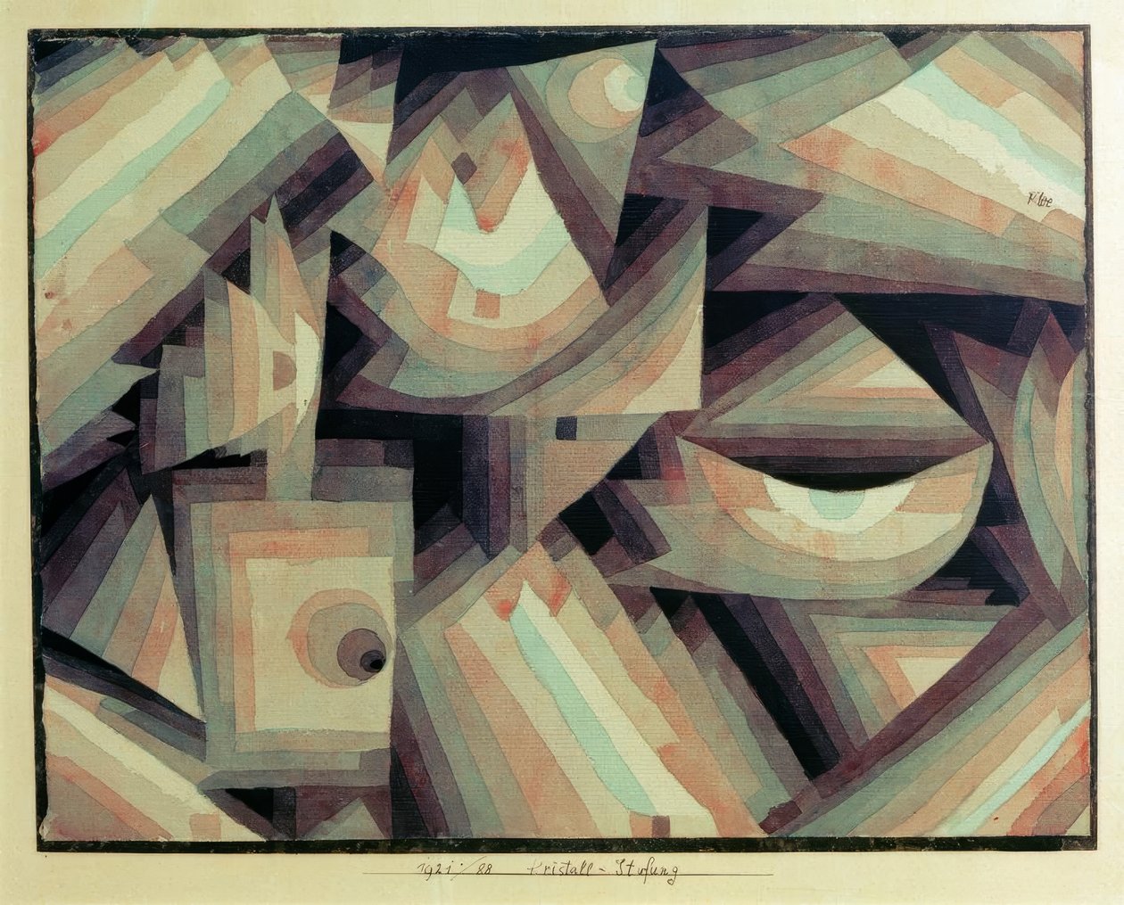 Krystal graduering af Paul Klee