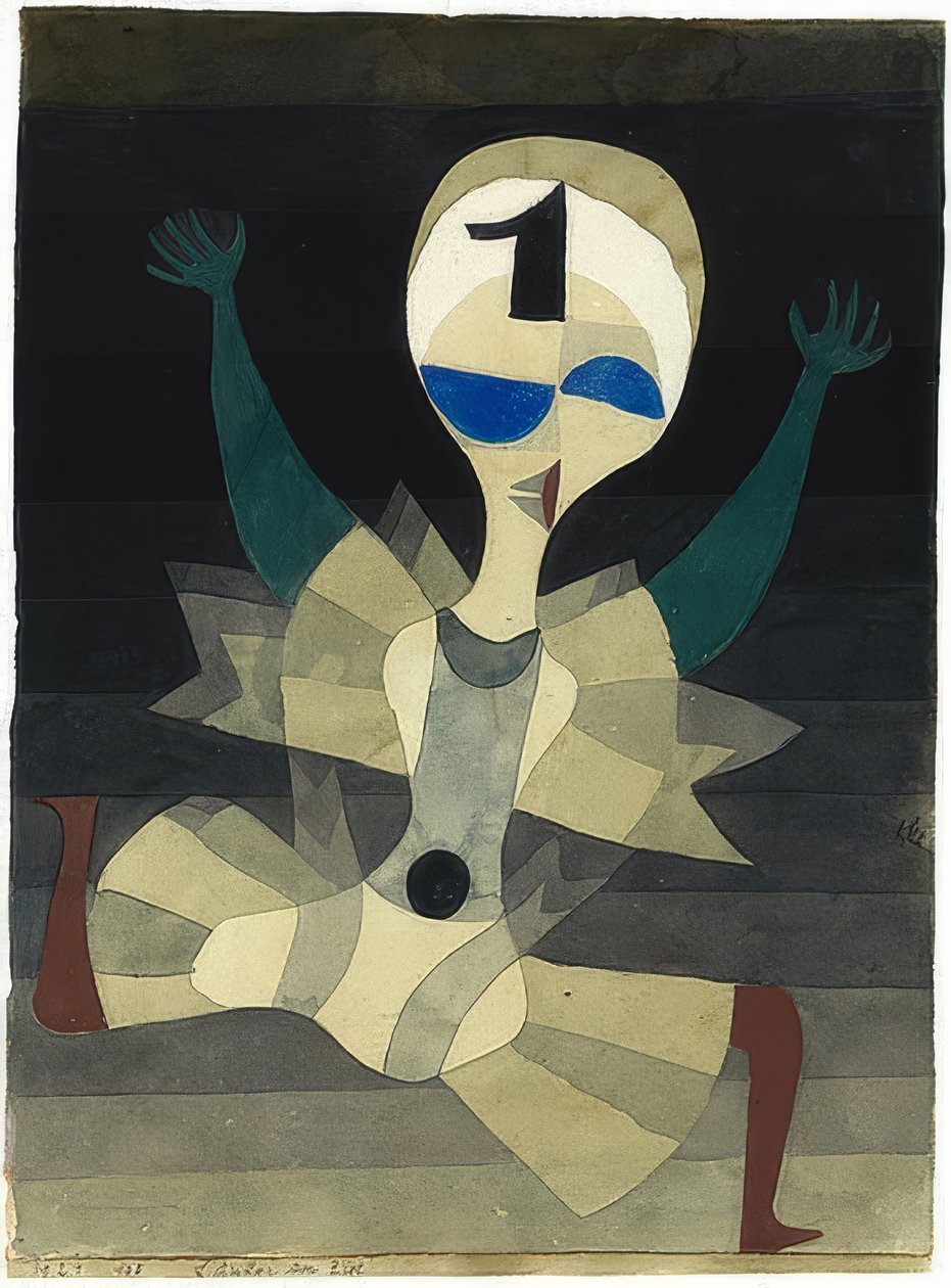 Løber i mål. 1921 af Paul Klee
