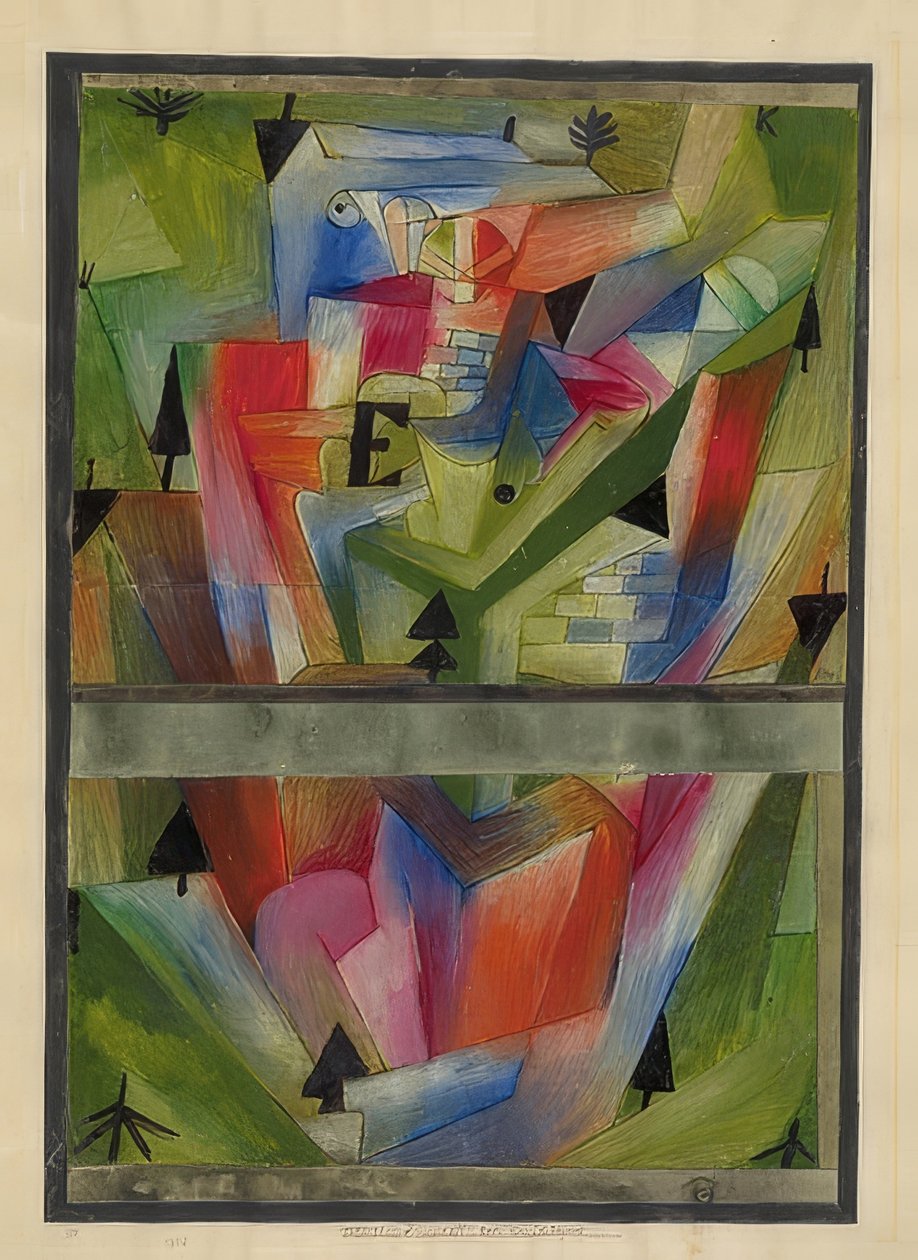 Landskab nær E. (i Bayern). 1921, 182 af Paul Klee