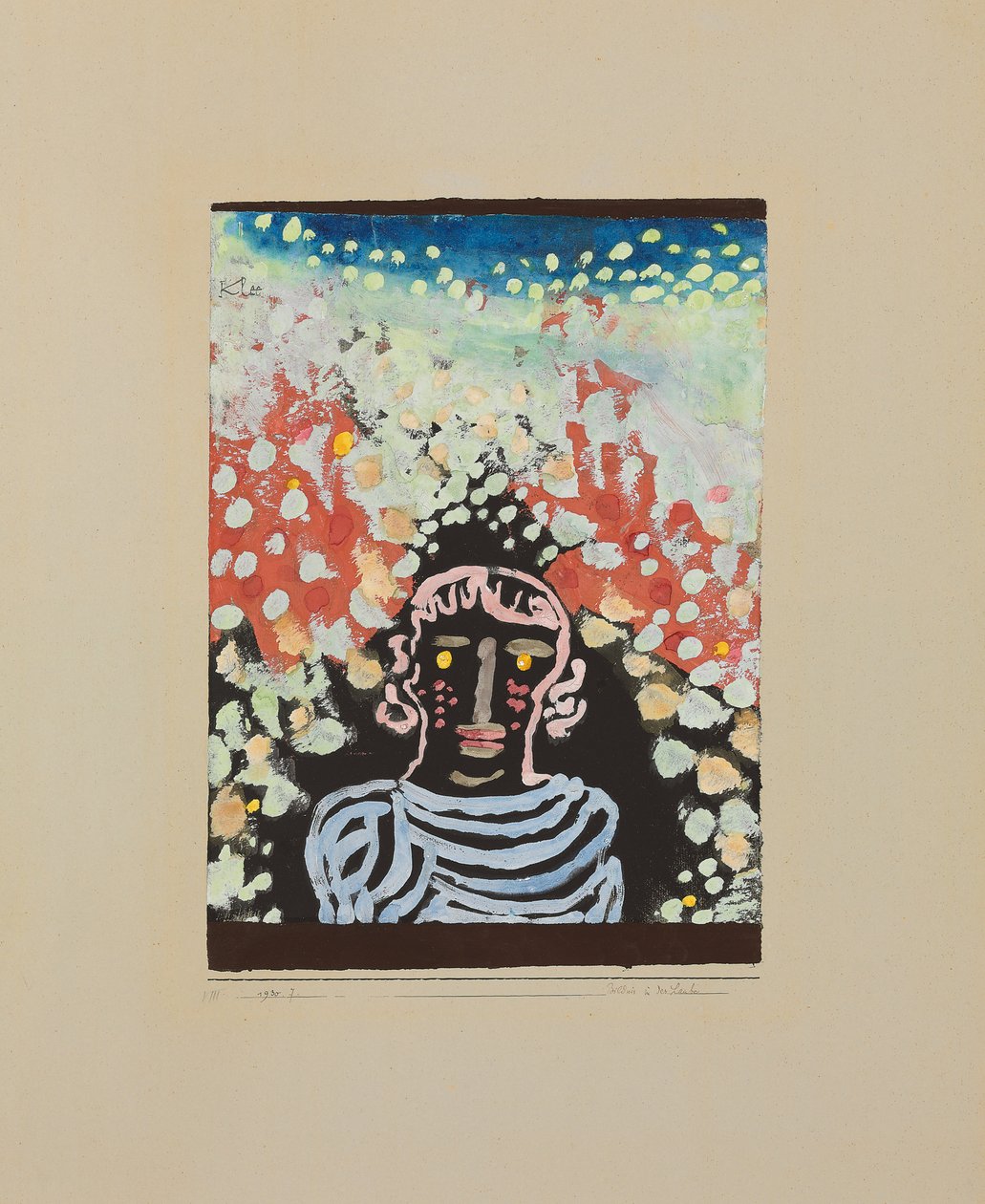 lighed i bower; Portræt i lysthuset af Paul Klee