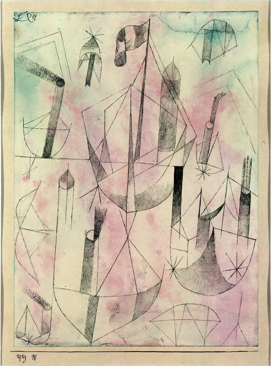 Lille dampbådsfantasi af Paul Klee