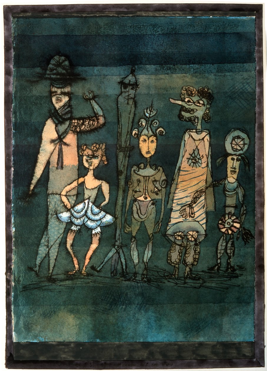 Masker, 1923. af Paul Klee
