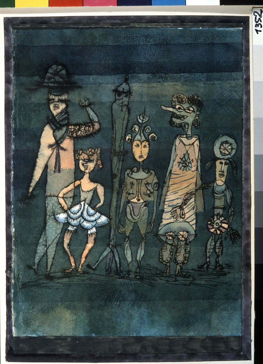 Masker. Paul Klee Maleri (1879-1940) af Paul Klee