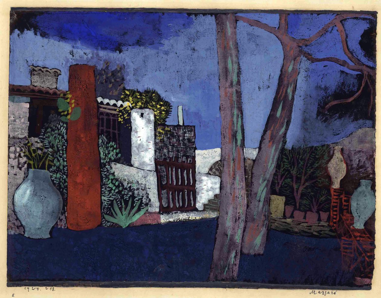 Mazzarò, 1924. af Paul Klee