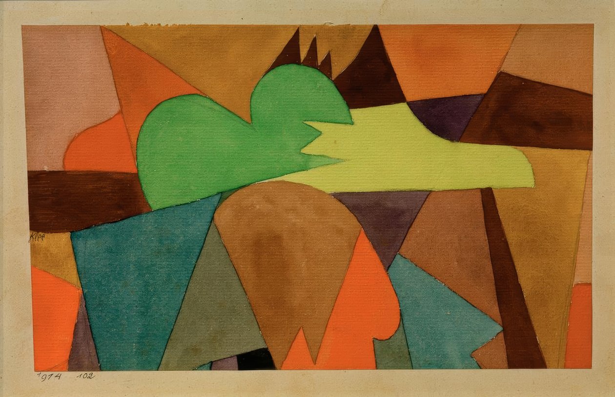 Med d. brune spidser af Paul Klee
