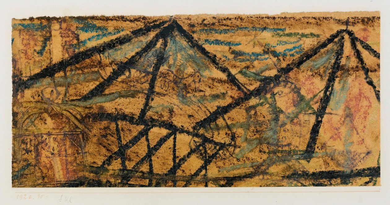 Med vandbæreren, 1920. af Paul Klee