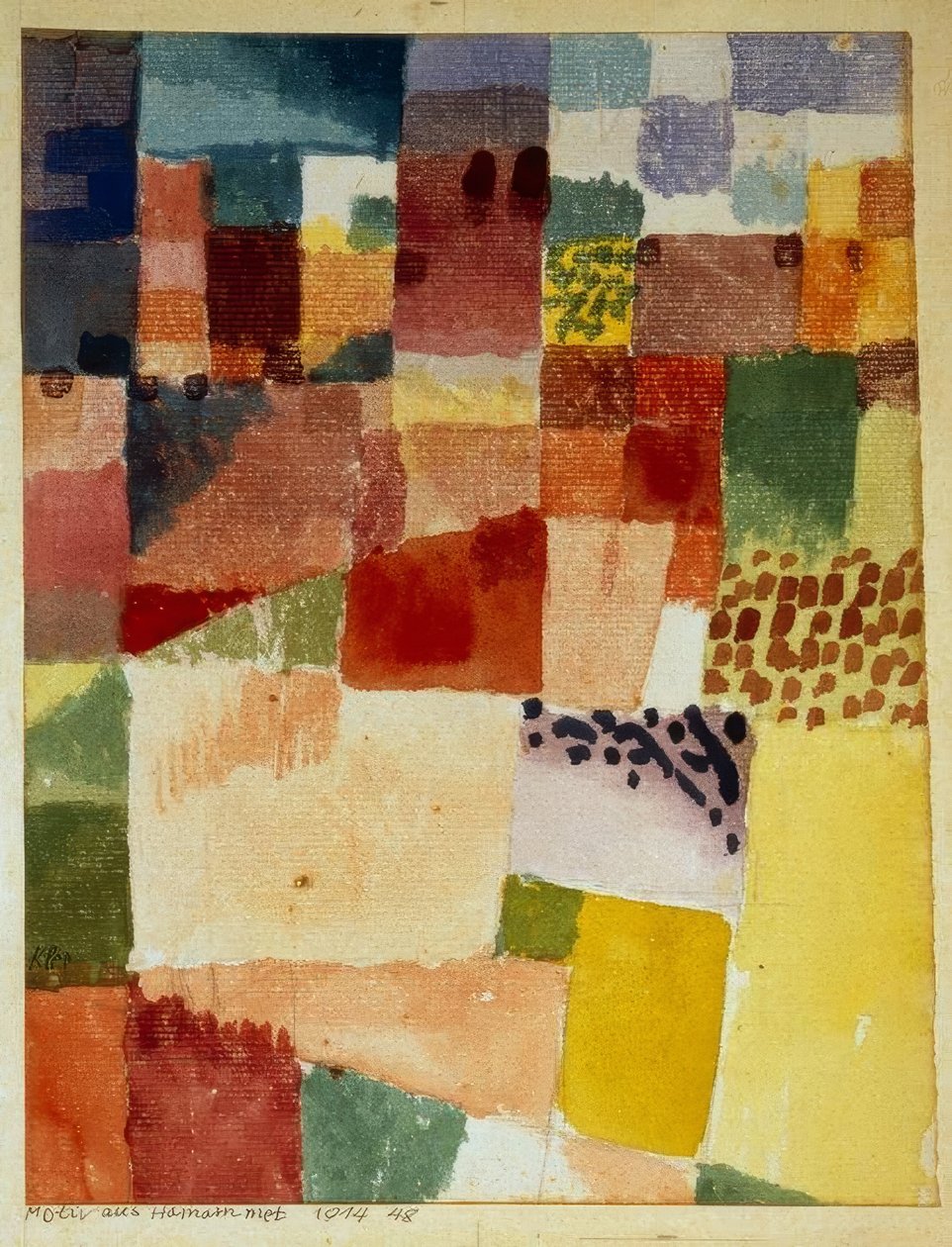 Motiv fra Hammamet af Paul Klee