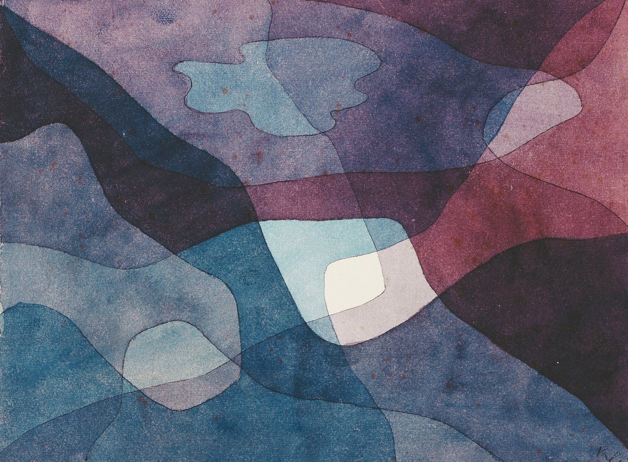 Bjerg og syntetisk luft; Bjerg- og luftsyntetisk af Paul Klee