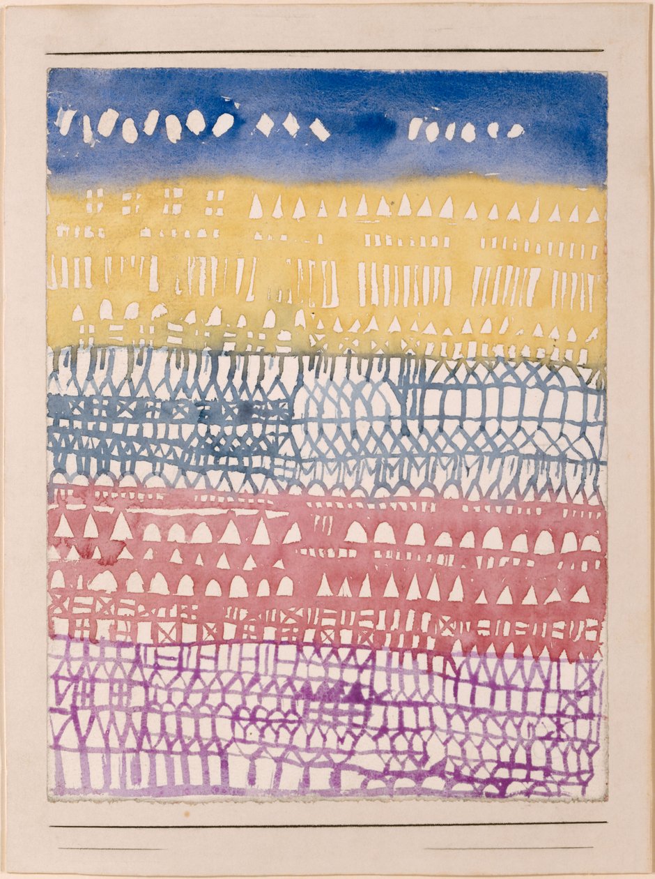 Oversigt over den gamle bydel, 1928. af Paul Klee