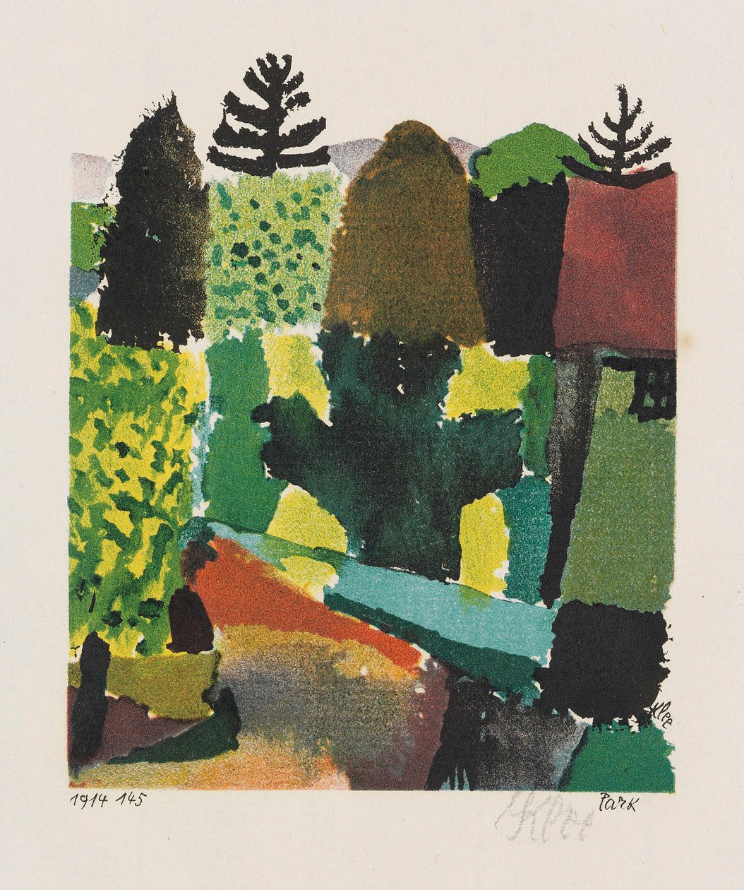 Park, 1914. af Paul Klee
