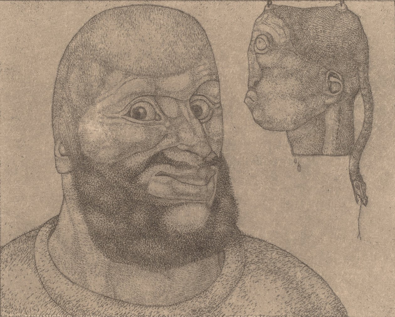 Perseus Wit har sejret over sorgen [Perseus-The Triumph of Brain over Body], 1904. af Paul Klee