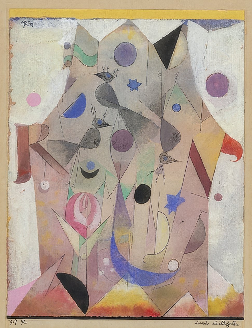 Persiske nattergale. 1917 af Paul Klee