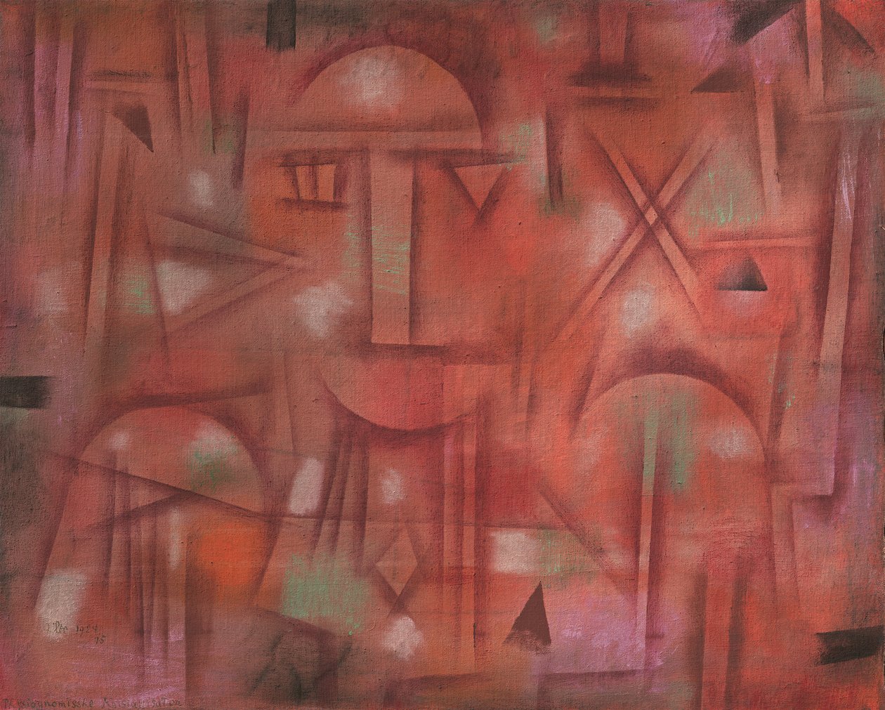 Fysiognomisk krystallisation, 1924. af Paul Klee