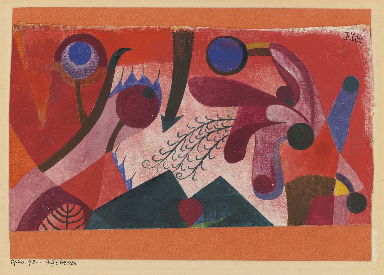 Giftige bær, 1920 af Paul Klee