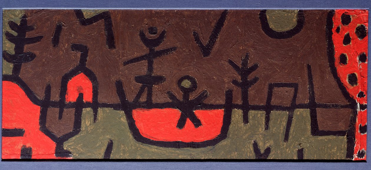 Dam i en Park - Maleri af Paul Klee