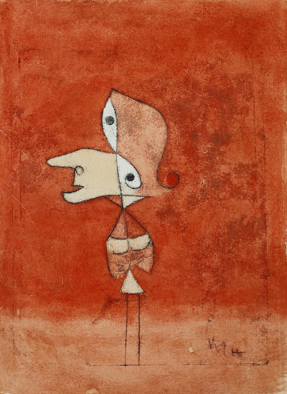Portræt af Brigitte (hele figur); Portræt Brigitte (hele figur) af Paul Klee