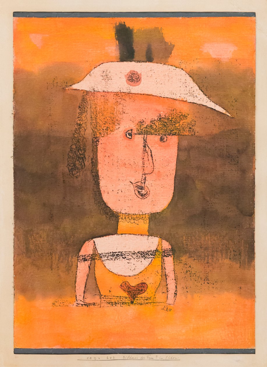 Portræt af Frau P. i syd af Paul Klee