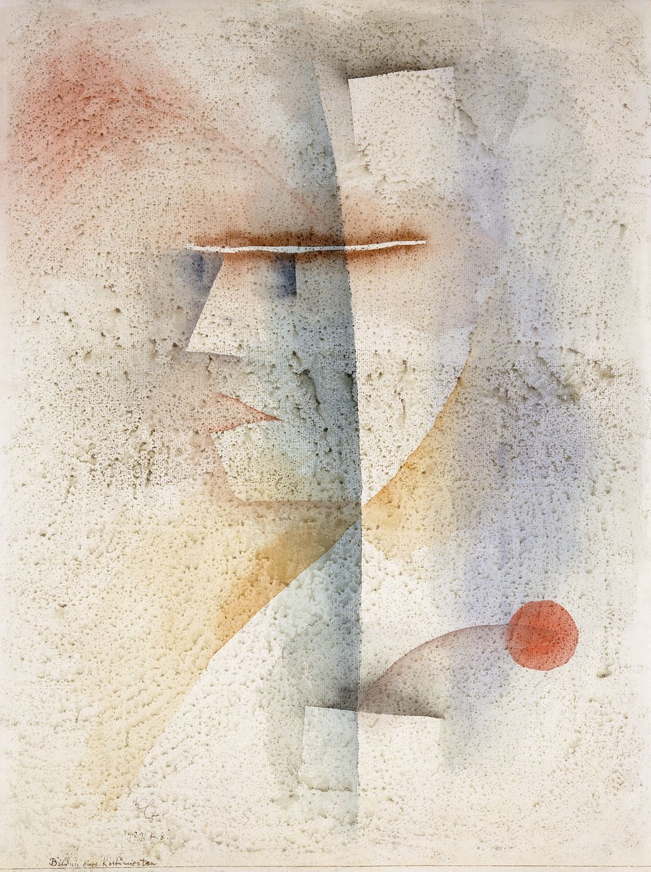 Portræt af en Mand i Kostume (med en Blomst); Portræt af en mand i kostume (med blomst) af Paul Klee