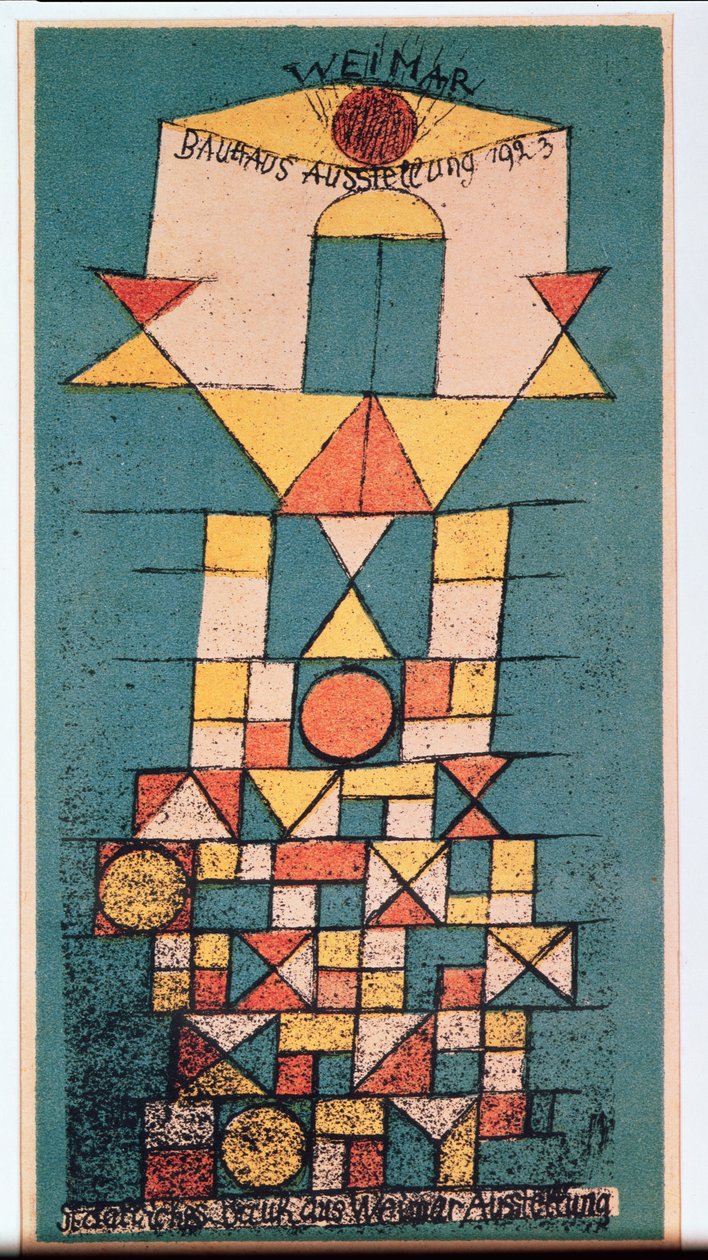 Postkort til Bauhaus-udstillingen 