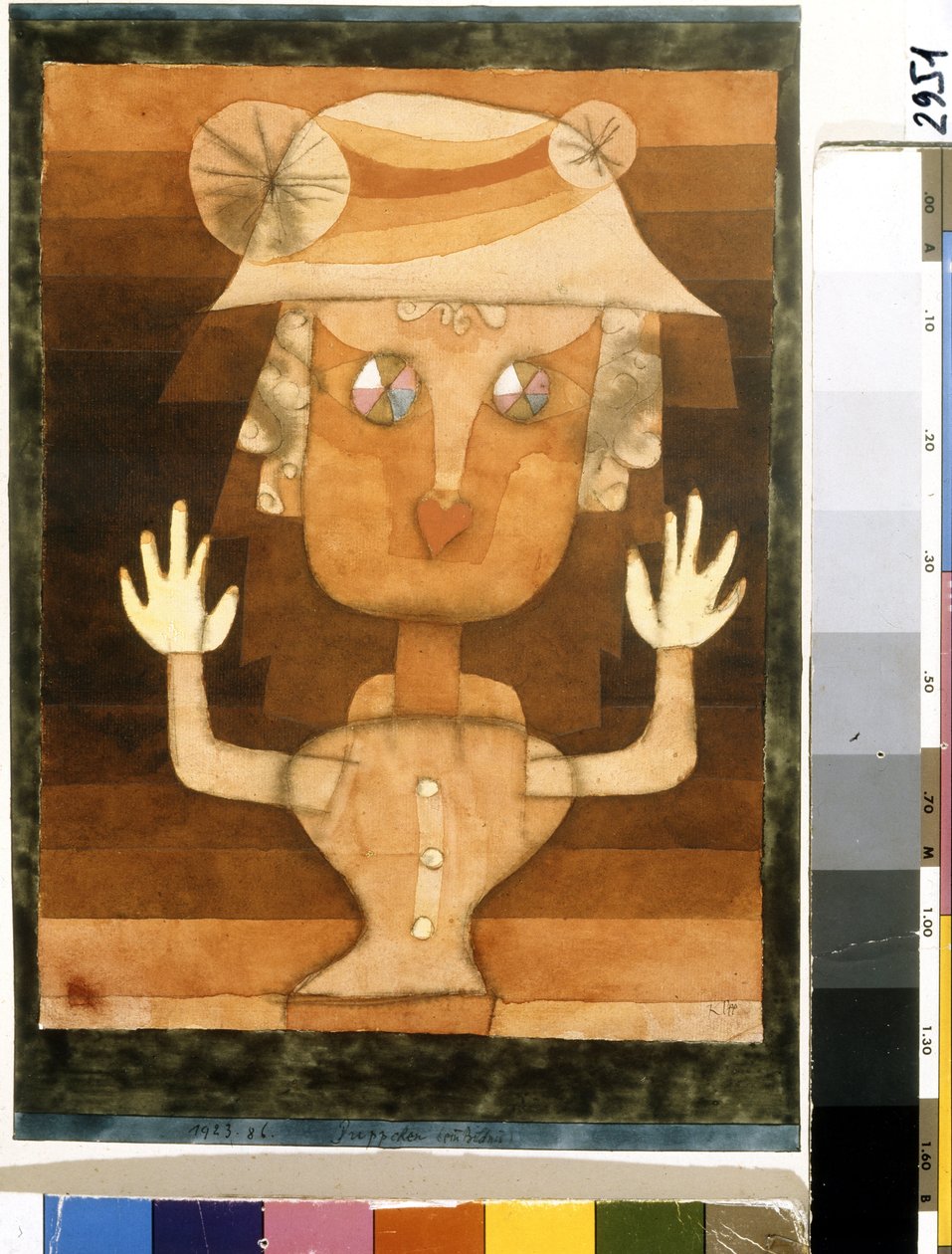 Dukke. Maleri af Paul Klee (1879-1940) af Paul Klee