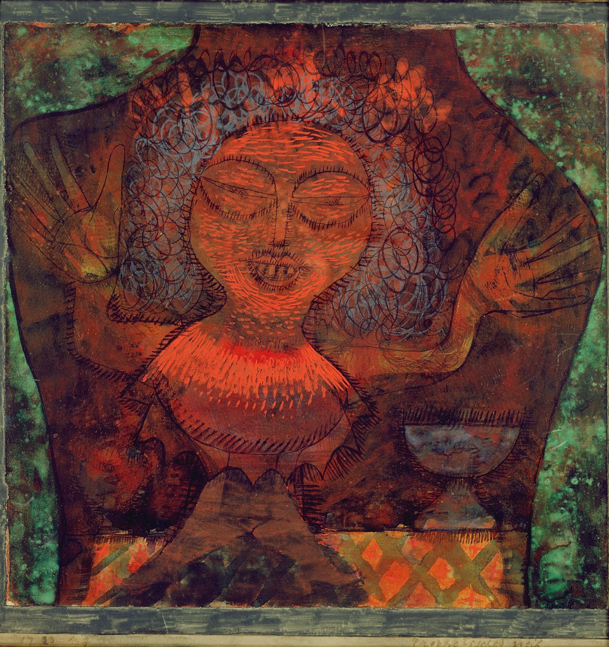 Profetisk kvinde af Paul Klee