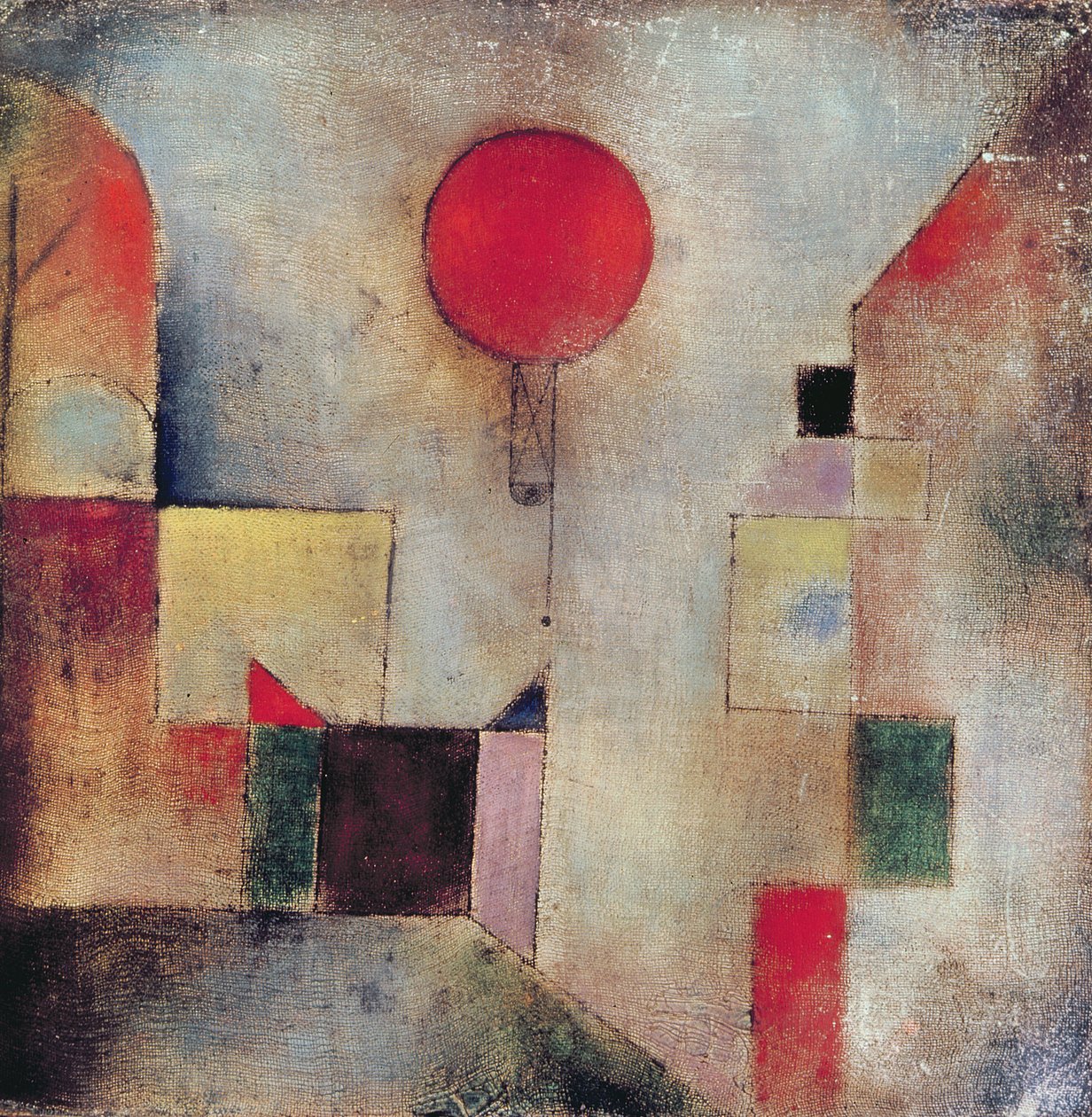 Rød ballon af Paul Klee