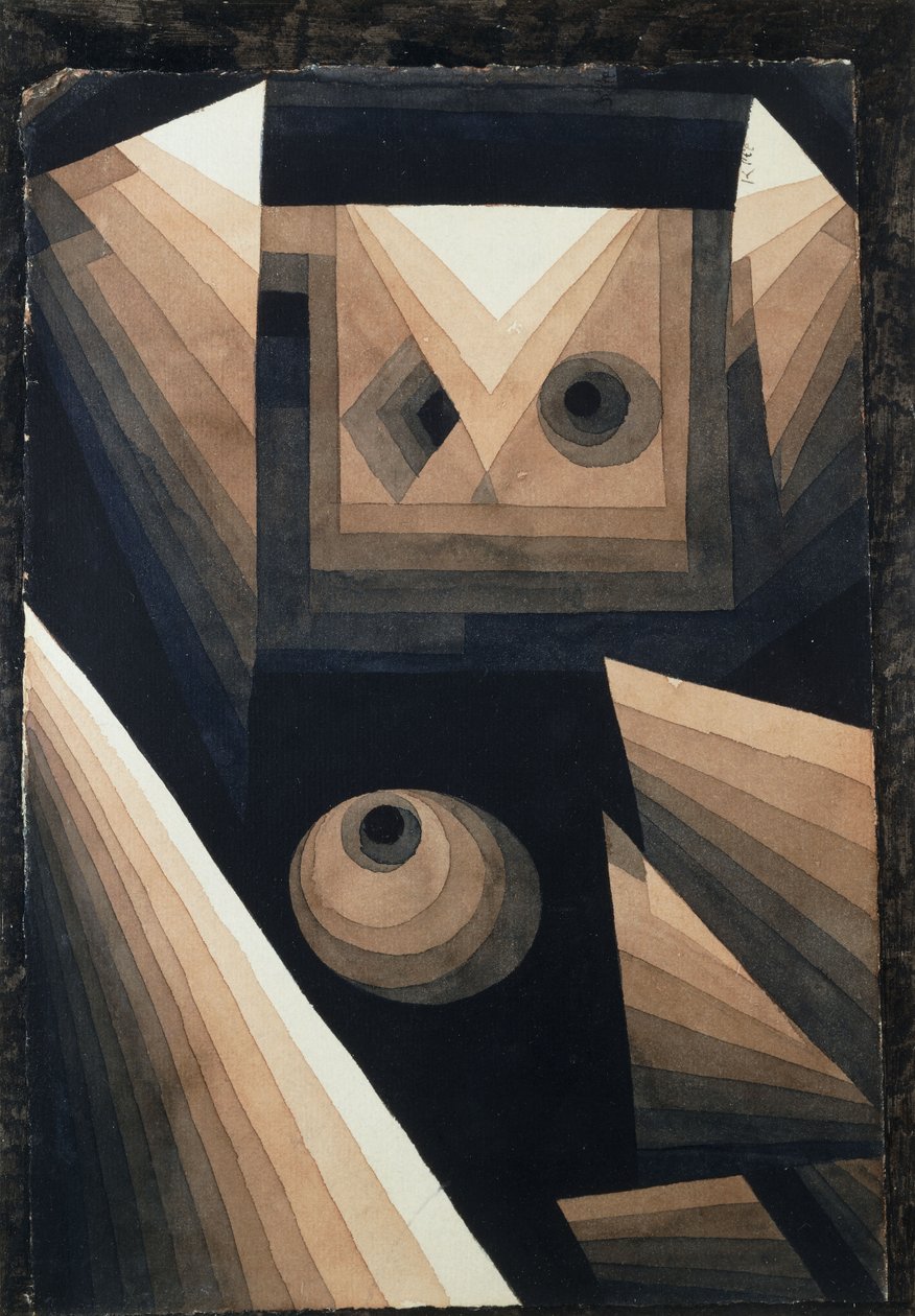 rød graduering; Rot Stufung af Paul Klee