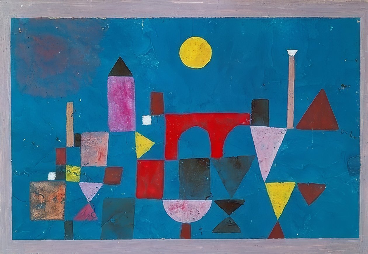 Den røde bro. 1928 af Paul Klee