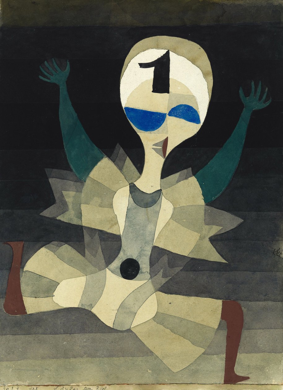 Løber ved målet, 1921. af Paul Klee