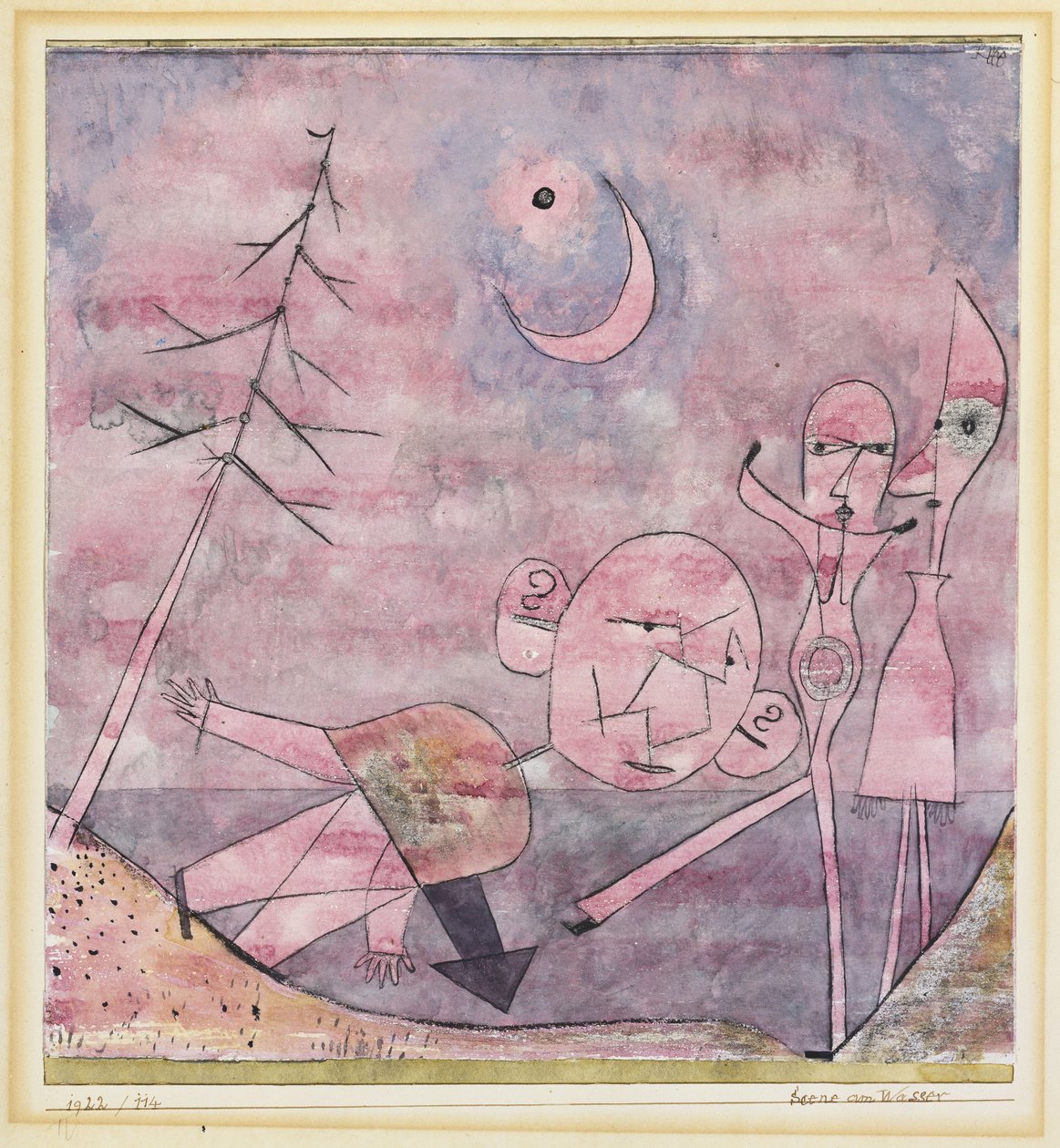 Scene ved vandet af Paul Klee