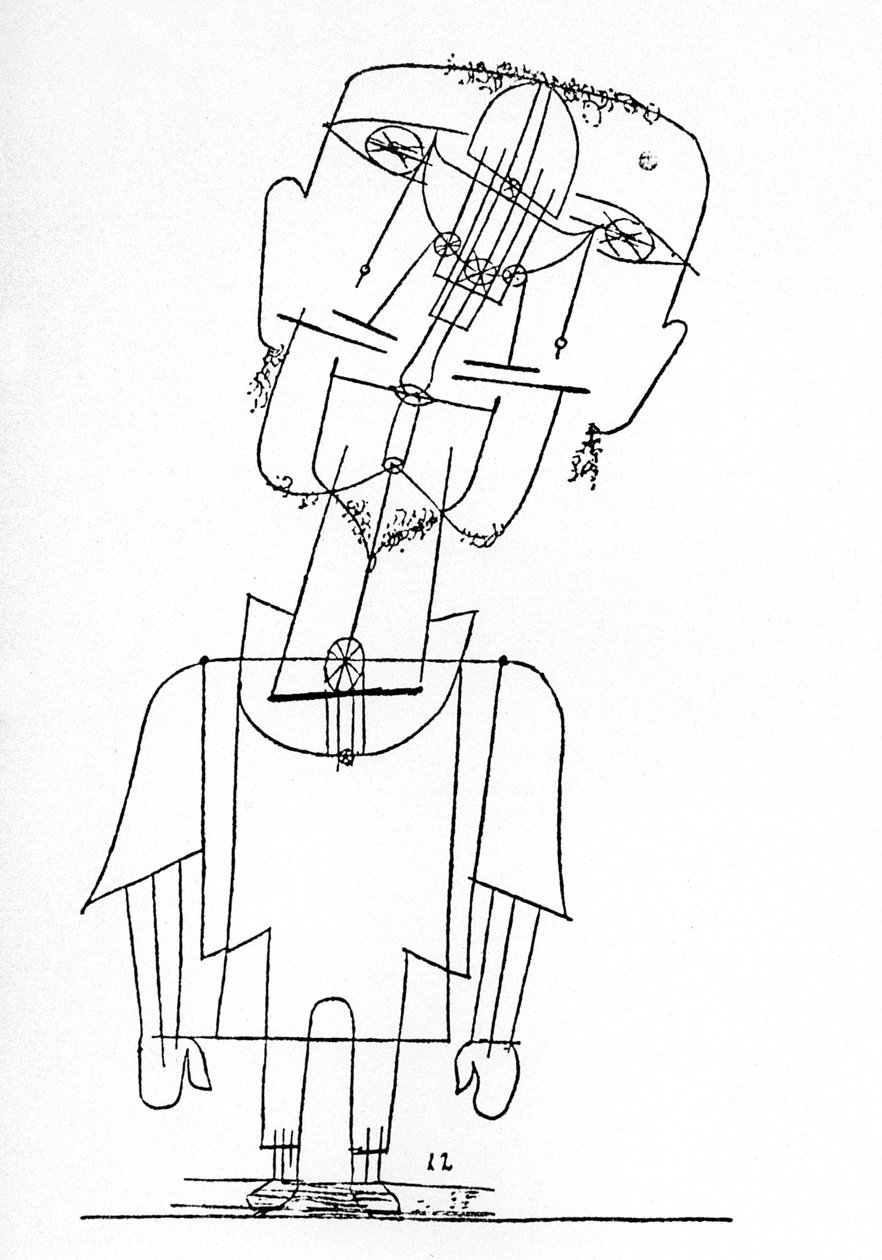 Selvportræt af Paul Klee